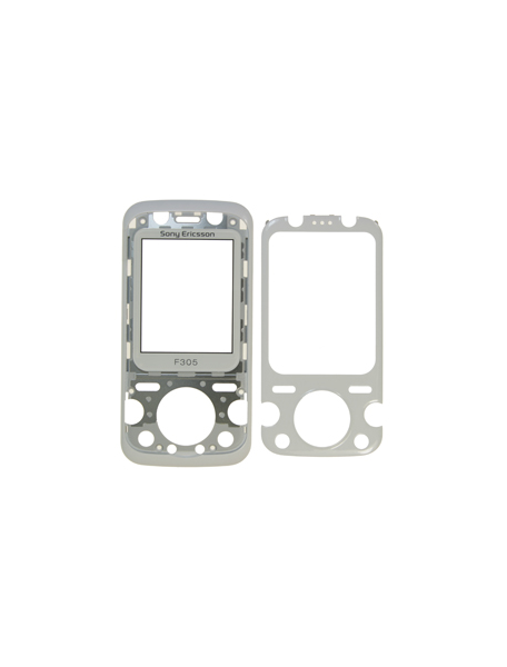 Carcasa frontal Sony Ericsson F305 blanca