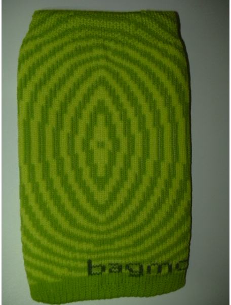 Funda - Calcetín Bagmóvil Natural rayas elipticas verde lima