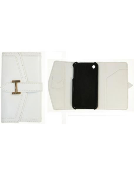 Funda - cartera Apple iPhone 3G - 3GS blanca