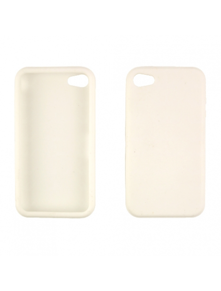 Funda de silicona Apple iPhone 4 Blanca