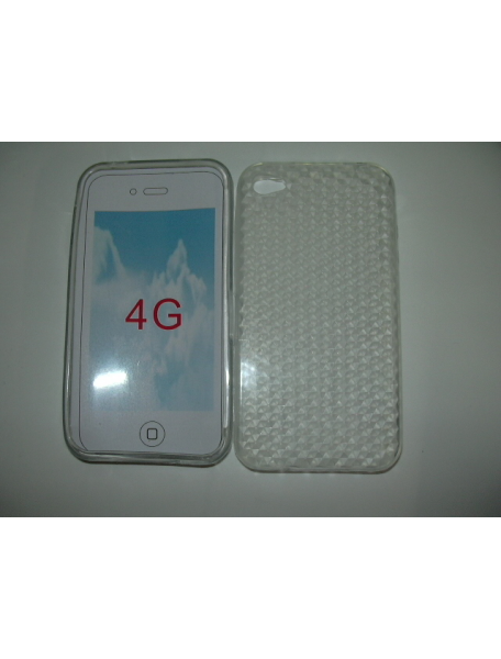 Funda de silicona TPU Apple iPhone 4 transparente