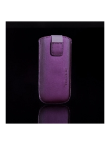 Funda cartuchera en piel Telone Neo lila para Nokia 6300