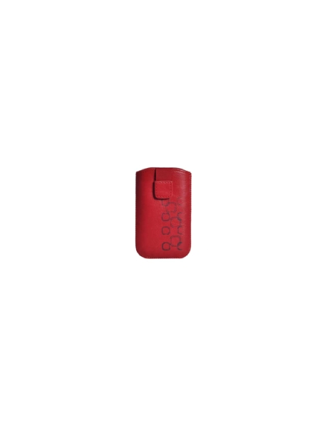 Funda cartuchera en piel Telone Slik roja para 3110