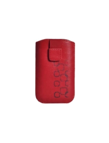 Funda cartuchera en piel Telone Slik roja para 6300