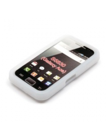 Funda de silicona Samsung S5830 Ace blanca