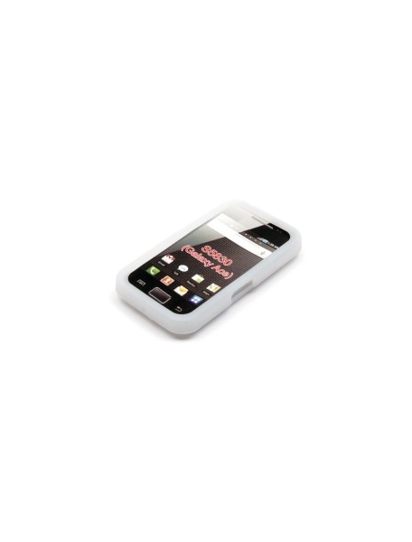 Funda de silicona Samsung S5830 Ace blanca