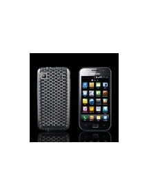 Funda de silicona TPU diamantes Samsung i9003 Galaxy SCL transpa