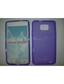 Funda de silicona TPU Samsung i9100 Galaxy S II lila