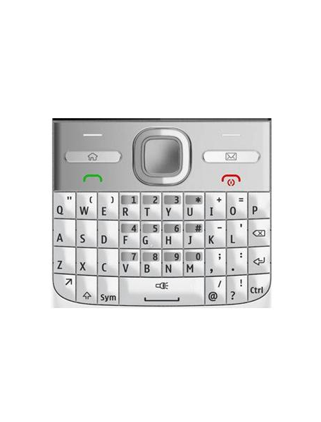 Teclado Nokia E5 blanco