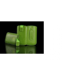 Funda cartuchera en piel Telone Deko 2 verde para iPhone 3G