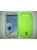 Funda de silicona TPU Samsung i9300 Galaxy SIII verde