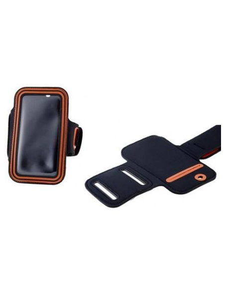 Funda brazalete Samsung Galaxy S II i9100 negra - naranja