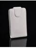 Funda de solapa en piel Telone para Samsung i9000 Galaxy S blanc