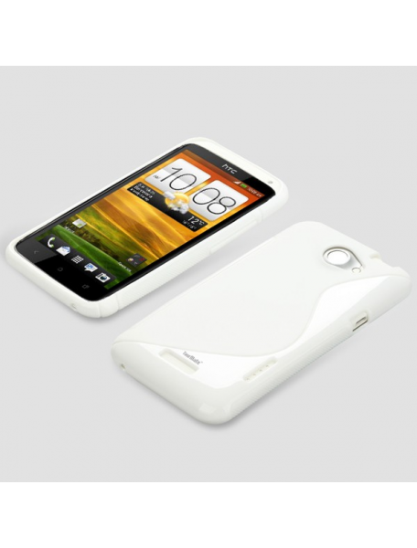 Funda TPU Telone S-case HTC One X blanca