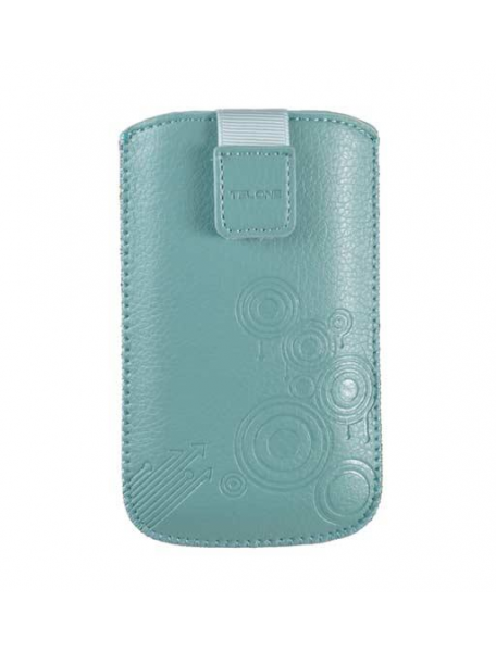 Funda cartuchera en piel Telone Deko 2 turquesa Nokia E51