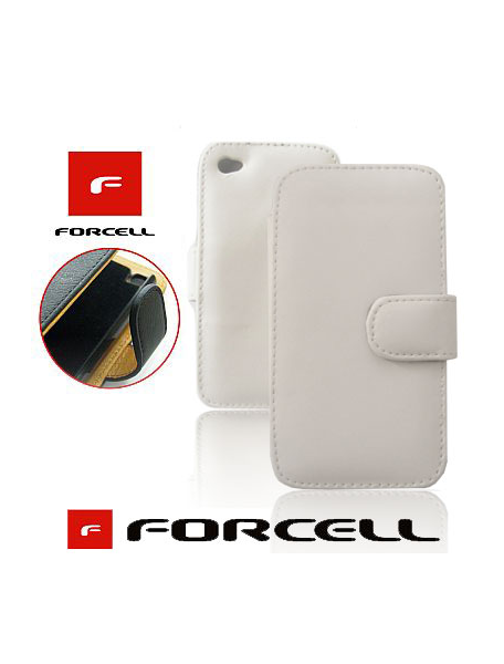 Funda libro Forcell Prestige iPhone 4 - 4S blanca