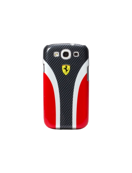 Funda Ferrari rígida carbono - escudería roja Samsung i9300