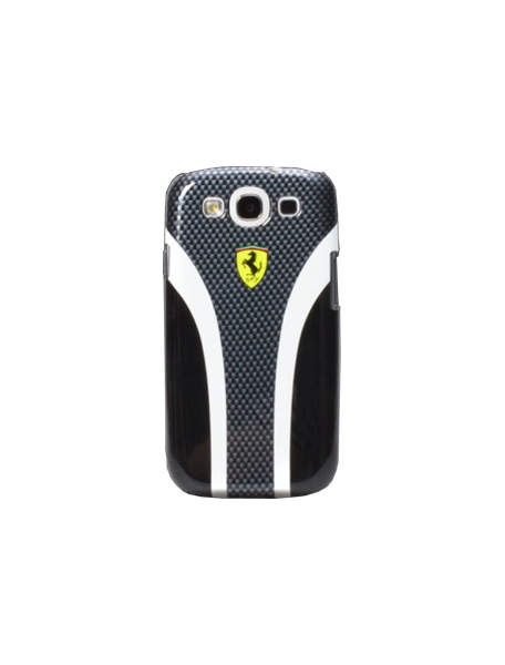 Funda Ferrari rígida carbono - escudería negra Samsung i9300