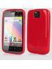 Funda de silicona TPU Alcatel 991 roja