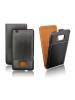 Funda de solapa Forcell Slim Samsung i8160 Galaxy Ace 2 negra