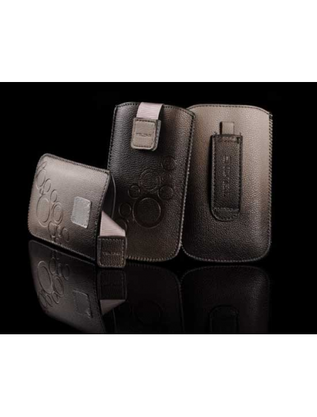 Funda cartuchera en piel Telone Deko 3 gris Samsung i9300