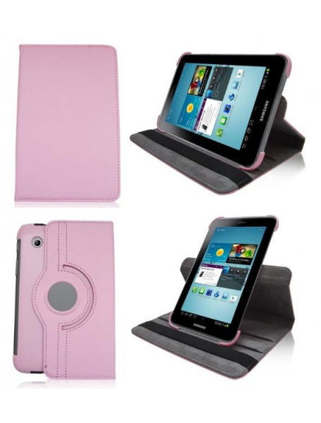 Funda rotatoria Samsung Galaxy Tab 2 7.0 P3100 - P3110 rosa