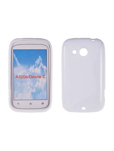 Funda TPU S-case HTC Desire C blanca