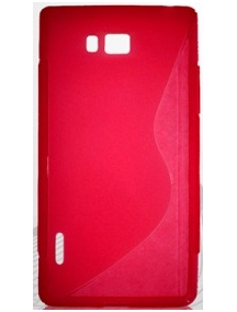 Funda TPU S-case LG Lt P700 roja