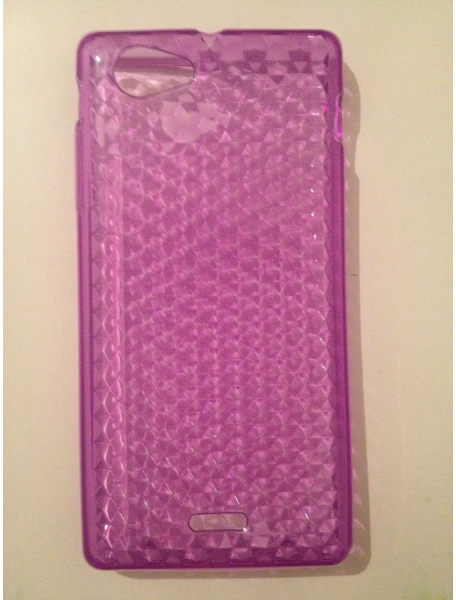 Funda TPU Sony Ericsson ST26i Xperia J morada