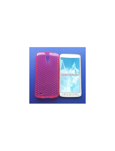 Funda TPU Samsung Galaxy S4 Active i9295 rosa-lila