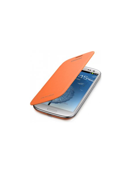 Funda libro Samsung EFC-1M7FO naranja I8190 Galaxy S3 mini